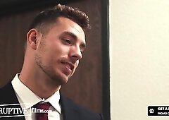 Douchebag Boss Dominates Submissive Employee At Work