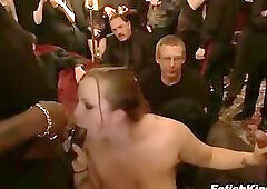 Public Disgrace Katie Kox Princess Donna Nat Turnher Upper Floor Orgy Bondage Blowjob