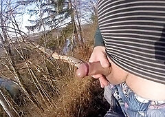 Gay outside, gay horny, jerk