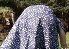 Granny With Huge Ass Gets Boy Hard