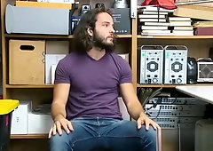 Security guard picked up a handsome long haired punk