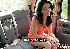 Woman fake cab - ella's no-panties ride turns into a sultry outdoors lezzie romp