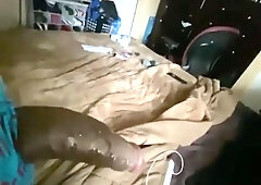 Big black cock mirror solo to guest room