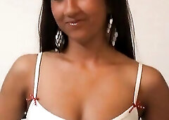 Cute Bruentte Honey with Merry Breasts Lacey Like to Enjoyment Herself