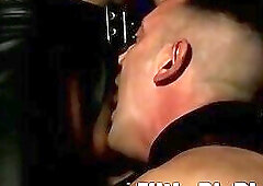 Homo freak receives hot waxing after rough fuck fest