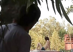 Latino spermed on roof