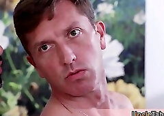 I always dreamed about a taboo threesome bareback fuck with uncle and his bear friend