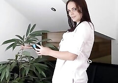 34 year old housewife Leyla is in charge of gardening at home, but somehow that babe can't look at her large bush out of feeling the urge to touc
