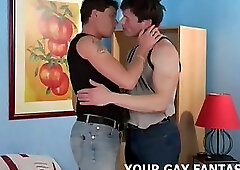 Lustful gay guys sucking & banging