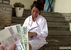 Czech Streets 115 Cook with huge breast and mega clit