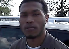 Gay bitch Sean Dean gets bred by a thick black rod