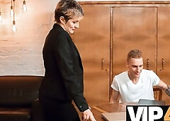 TUTOR4K. Sex with man is inappropriate but trainer can't resist having it