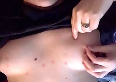 Horny bunny gal getting wax peeled from her puppy angel