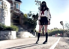 HA31Japanese student paid dates after class, with vibrator ejaculated in the car !