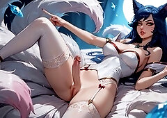 Huge cock cumshot featuring beautiful transgender model Futaflux