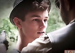 Muscle twink anal sex and cumshot