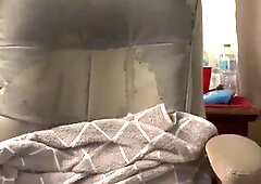 Sexy Tattooed Stud Jerking Off With Female Fan Over The Phone