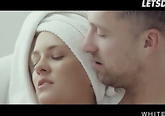 Hungarian Blue Angel fantasy: passionate intimate moments in soft lighting
