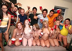 College party turns steamy as Katie King, Dani Lane and Rachel Rose join wild group encounter