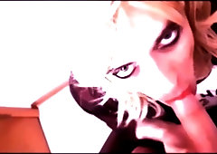 Krissy's facial cumshot and drink compilation