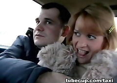 Milf cheating hubby with taxi driver on
