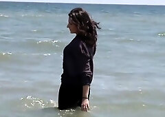 Fashion Leggings Wetlook Sea Romanian Girl