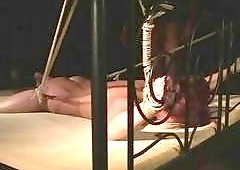 MILF gets tied up and fucked hard by master BDSM
