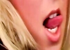 Golden-haired Deepthroats Thick Wang with Sloppy Drool