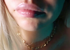 asmr slow lens licking