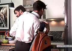 Dicksucked Latino twunk barebacks grizzly in bendover position