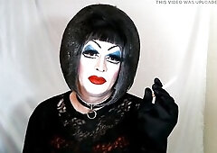 Enormous Makeup Sissy Bitch Smokes and talks messy