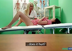 Lesbo Patient Has Toy Stuck In Her Muff