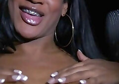 Brazilian shemale with braces ass ripped