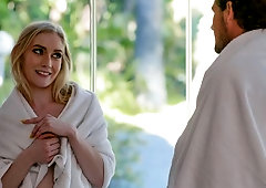 Stunning blonde with awesome small tits Emma Starletto gets fucked