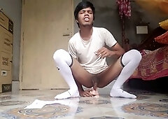 In english, men masturbating solo, vibro