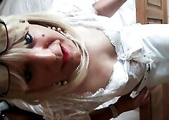 white and haunch high boots