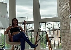 Female-dom Sofi - POV Pissing and JOI Femdom