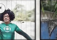 Ramon squeezes his cock in this wonderful tranny tight ass