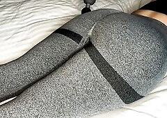 Large Ass Massage In Yoga Panties - Bubble Booty PAWG - Penelope Plush