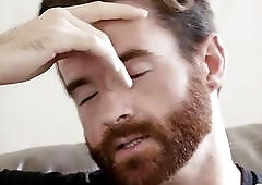 Gorgeous blonde shemale has a fuck session with male partner