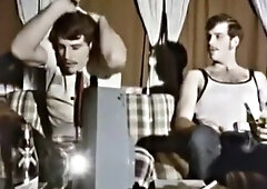 Twins in retro gay scene