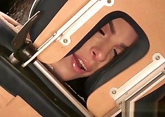 Transgender beauty drills her masseuse