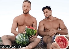 Amateur eager jock riding his lover cock after challenge