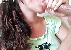 German teen Asmrbabe offers you the ultimate dirty blowjob experience with some naughty talk