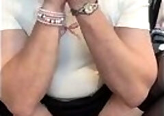 Riding my BBC dildo makes me sissygasm