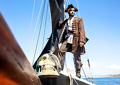 Pirate porn with rimming and deep booty hunting