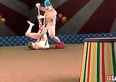 3 DIMENSIONAL Homo Clown Boinking Bony Fag Fellow