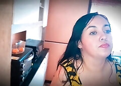 We had a wild time with my stepmom, he enjoyed her big ass and sucked on her all-natural boobs in the dining room