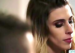 Hot blonde Ts Casey Kisses visits her student Dante Colle and gets fucked