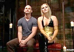 New  mistress is tough on slave guy